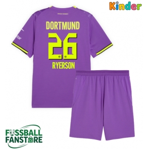 Borussia Dortmund Julian Ryerson #26 Replik 3rd trikot Kinder 2026-27 Kurzarm (+ Kurze Hosen)